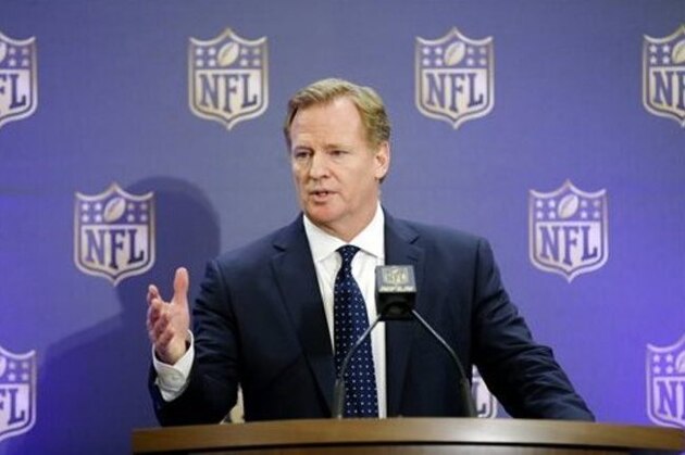 NFL Commissioner Roger Goodell holds a press conference after the NFL owners meeting in Irving, Texas, Wednesday, Dec. 2, 2015. (AP Photo/Brandon Wade)