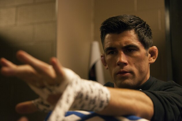 LAS VEGAS, NV - SEPTEMBER 27:  Dominick Cruz gets his hands wrapped before his fight against Takeya Mizugaki during the UFC 178 event inside the MGM Grand Garden Arena on September 27, 2014 in Las Vegas, Nevada. (Photo by Brandon Magnus/Zuffa LLC/Zuffa LLC via Getty Images)