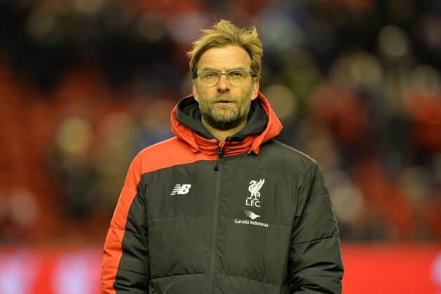 Liverpool's German manager Jurgen Klopp looks on before the English Premier League football match between Liverpool and Arsenal at Anfield stadium in Liverpool, north-west England on January 13, 2016.
AFP PHOTO / PAUL ELLIS
RESTRICTED TO EDITORIAL USE. NO USE WITH UNAUTHORIZED AUDIO, VIDEO, DATA, FIXTURE LISTS, CLUB/LEAGUE LOGOS OR 'LIVE' SERVICES. ONLINE IN-MATCH USE LIMITED TO 75 IMAGES, NO VIDEO EMULATION. NO USE IN BETTING, GAMES OR SINGLE CLUB/LEAGUE/PLAYER PUBLICATIONS. / AFP / PAUL ELLIS (Photo credit should read PAUL ELLIS/AFP/Getty Images) Liverpool's German manager Jurgen Klopp looks on before the English Premier League football match between Liverpool and Arsenal at Anfield stadium in Liverpool, north-west England on January 13, 2016.
AFP PHOTO / PAUL ELLIS
RESTRICTED TO EDITORIAL USE. NO USE WITH UNAUTHORIZED AUDIO, VIDEO, DATA, FIXTURE LISTS, CLUB/LEAGUE LOGOS OR 'LIVE' SERVICES. ONLINE IN-MATCH USE LIMITED TO 75 IMAGES, NO VIDEO EMULATION. NO USE IN BETTING, GAMES OR SINGLE CLUB/LEAGUE/PLAYER PUBLICATIONS. / AFP / PAUL ELLIS (Photo credit should read PAUL ELLIS/AFP/Getty Images)