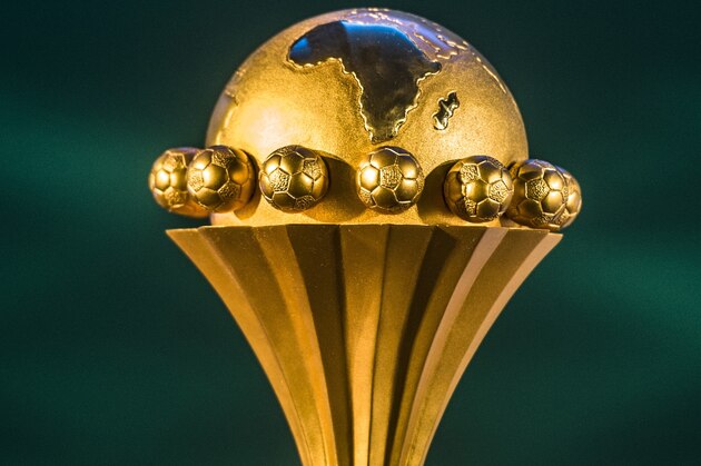 A picture taken on April 8, 2015 shows Africa Cup of Nations (CAN) trophy ahead of the draw for the 2017 CAN qualifiers in Cairo. The CAF announced that Gabon will host the 2017 Africa Cup of Nations. AFP PHOTO / KHALED DESOUKI        (Photo credit should read -/AFP/Getty Images)