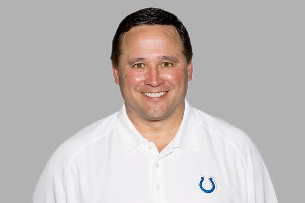 This is a 2012 photo of Clyde Christensen of the Indianapolis Colts NFL football team. This image reflects the Indianapolis Colts active roster as of Thursday, May 3, 2012 when this image was taken. (AP Photo)