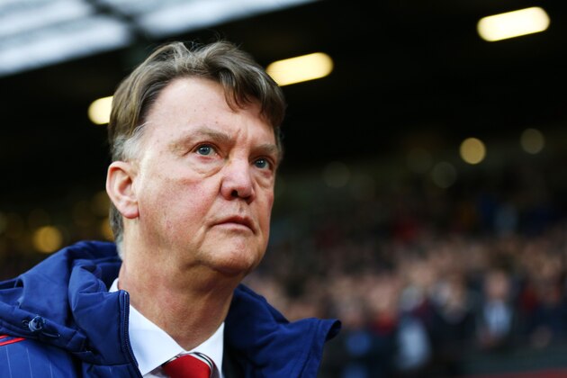 MANCHESTER, ENGLAND - JANUARY 02:  Louis van Gaal Manager of Manchester United looks on prior to the Barclays Premier League match between Manchester United and Swansea City at Old Trafford on January 2, 2016 in Manchester, England.  (Photo by Clive Brunskill/Getty Images)