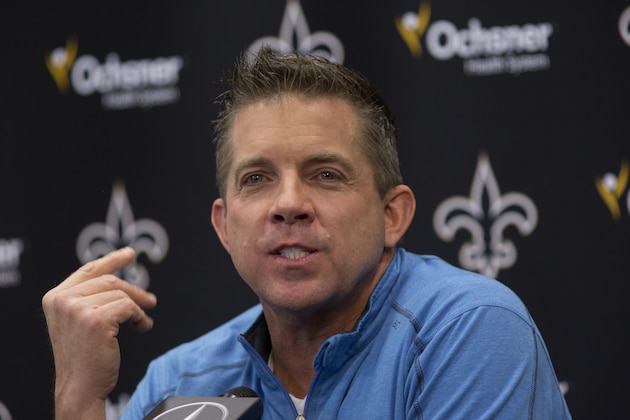 New Orleans Saints head coach Sean Payton speaks during a news conference at the NFL football training facility in Metairie, La., Wednesday, Jan. 6, 2016. Payton talked about his continued commitment to the Saints during the news conference. (AP Photo/Max Becherer)
