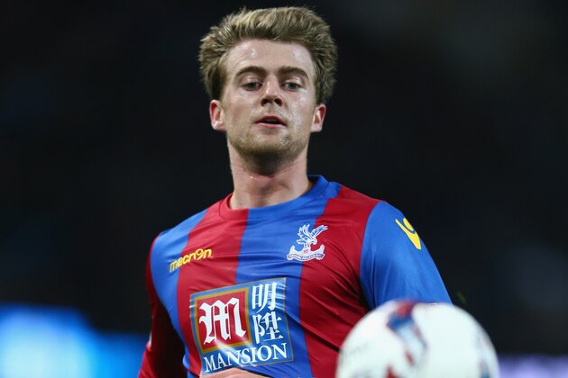 MANCHESTER, ENGLAND - OCTOBER 28:  Patrick Bamford of Crystal Palace during the Capital One Cup fourth round match at the Etihad Stadium on October 28, 2015 in Manchester, England.  (Photo by Michael Steele/Getty Images)