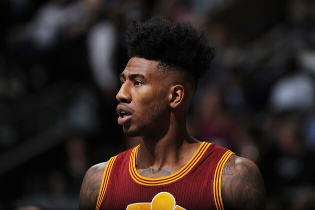 SAN ANTONIO, TX - JANUARY 14: Iman Shumpert #4 of the Cleveland Cavaliers is seen during the game against the San Antonio Spurs on January 14, 2016 at the AT&T Center in San Antonio, Texas. NOTE TO USER: User expressly acknowledges and agrees that, by downloading and or using this photograph, user is consenting to the terms and conditions of the Getty Images License Agreement. Mandatory Copyright Notice: Copyright 2016 NBAE (Photo by Garrett W. Ellwood/NBAE via Getty Images)