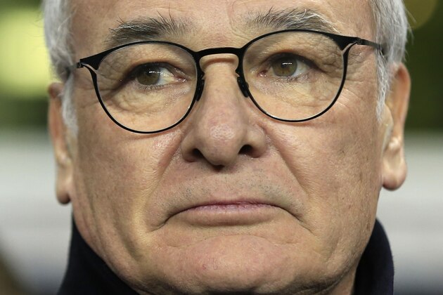 Leicester City’s manager Claudia Ranieri waits for the English Premier League soccer match between Tottenham Hotspur and Leicester City to start at the White Hart Lane stadium in London Wednesday, Jan.13, 2016. (AP Photo/Alastair Grant)