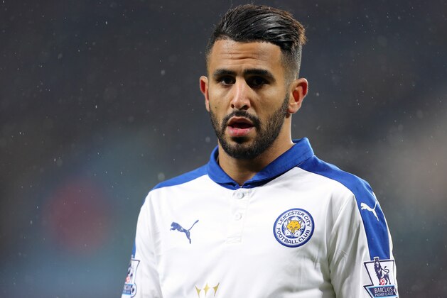 BIRMINGHAM, ENGLAND - JANUARY 16:  Riyad Mahrez of Leicester City during the Barclays Premier League match between Aston Villa and Leicester City at Vila Park on January 16, 2016 in Birmingham, England.  (Photo by James Baylis - AMA/Getty Images)