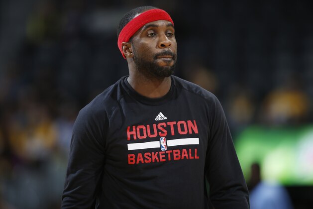 Houston Rockets guard Ty Lawson (3) in the first half of an NBA basketball game Monday, Dec.14, 2015, in Denver. (AP Photo/David Zalubowski)