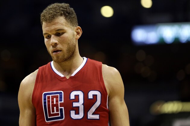 Los Angeles Clippers' Blake Griffin during an NBA basketball game against the Milwaukee Bucks  Wednesday, Dec. 9, 2015, in Milwaukee. (AP Photo/Aaron Gash)