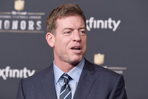 Former NFL player Troy Aikman arrives at the 4th annual NFL Honors at the Phoenix Convention Center Symphony Hall on Saturday, Jan. 1, 2015. (Photo by Jordan Strauss/Invision for NFL/AP Images)