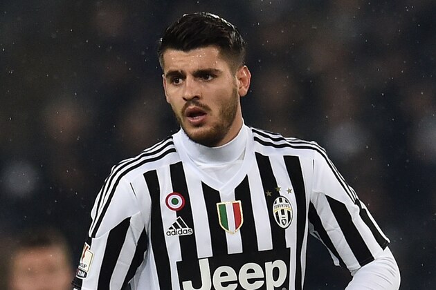 ROME, ITALY - JANUARY 21: Alvaro Morata of Juventus FC during the TIM Cup between SS Lazio and Juventus FC at Stadio Olimpico on January 20, 2016 in Rome, Italy.  (Photo by Giuseppe Bellini/Getty Images)