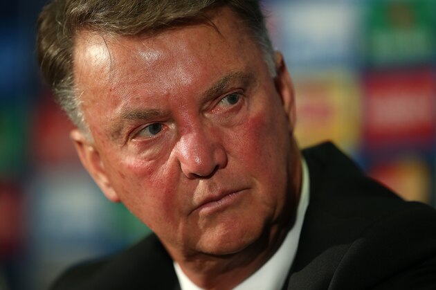 MANCHESTER, ENGLAND - SEPTEMBER 29:  Manchester United Manager Louis van Gaal answers questions from the media during a Manchester United FC Press Conference ahead of their Champions League fixture against VfL Wolfsburg at Old Trafford on September 29, 2015 in Manchester, United Kingdom.  (Photo by Jan Kruger/Getty Images)