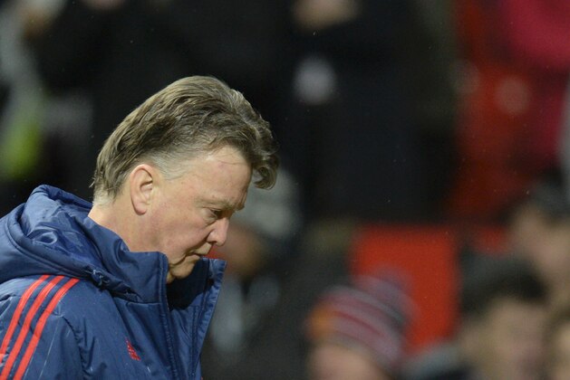 Manchester United's Dutch manager Louis van Gaal leaves the pitch at full-time during the English Premier League football match between Manchester United and Southampton at Old Trafford in Manchester, north west England, on January 23, 2016. AFP PHOTO / OLI SCARFF

RESTRICTED TO EDITORIAL USE. No use with unauthorized audio, video, data, fixture lists, club/league logos or 'live' services. Online in-match use limited to 75 images, no video emulation. No use in betting, games or single club/league/player publications. / AFP / OLI SCARFF        (Photo credit should read OLI SCARFF/AFP/Getty Images)