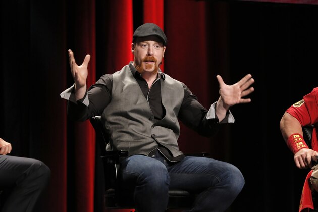 WWE Superstar Sheamus attends the WWE 2K15 SummerSlam Confidential Panel at Club Nokia, on Saturday, August 16, 2014 in Los Angeles. (Photo by Todd Williamson/Invision for 2K/AP Images)