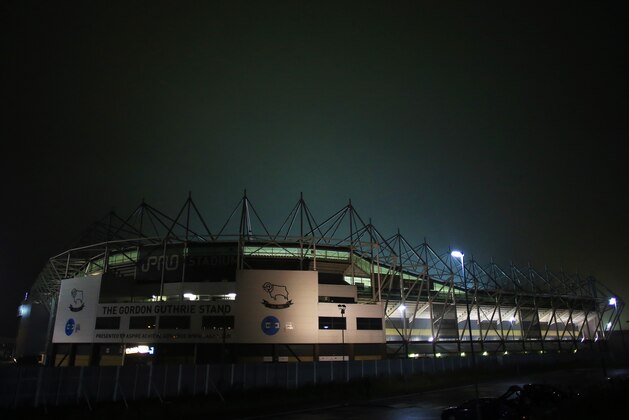 DERBY, ENGLAND - NOVEMBER 03:  A general view of the iPro Stadium home of Derby County during the Sky Bet Championship match between Derby County and Queens Park Rangers at Pride Park Stadium on November 3, 2015 in Derby, England.  (Photo by James Baylis - AMA/Getty Images)