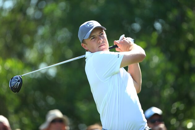 ABU DHABI, UNITED ARAB EMIRATES - JANUARY 24: Jordan Spieth of the United States tees off on the 5th hole during round four of the Abu Dhabi HSBC Golf Championship at the Abu Dhabi Golf Club on January 24, 2016 in Abu Dhabi, United Arab Emirates. (Photo by Andrew Redington/Getty Images) ABU DHABI, UNITED ARAB EMIRATES - JANUARY 24: Jordan Spieth of the United States tees off on the 5th hole during round four of the Abu Dhabi HSBC Golf Championship at the Abu Dhabi Golf Club on January 24, 2016 in Abu Dhabi, United Arab Emirates. (Photo by Andrew Redington/Getty Images)