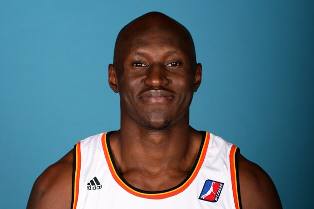 ALBUQUERQUE, NM - NOVEMBER 14:  Ejike Ugboaja #32 of the Albuquerque Thunderbirds poses for a portrait during D-League media day on November 13, 2007 at the Open Court in Lehi, Utah. NOTE TO USER: User expressly acknowledges and agrees that, by downloading and or using this Photograph, user is consenting to the terms and conditions of the Getty Images License Agreement. Mandatory Copyright Notice: Copyright 2007 NBAE (Photo by Melissa Majchrzak/NBAE via Getty Images)