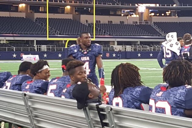 Mecole Hardman Jr. (No. 4) is one of the most coveted 2016 recruits still uncommitted. Instead of taking an official visit this past weekend, he teamed up with the U.S. under-19 national team and competed in the International Bowl against Canada. Hardman is expected to commit on Wednesday.