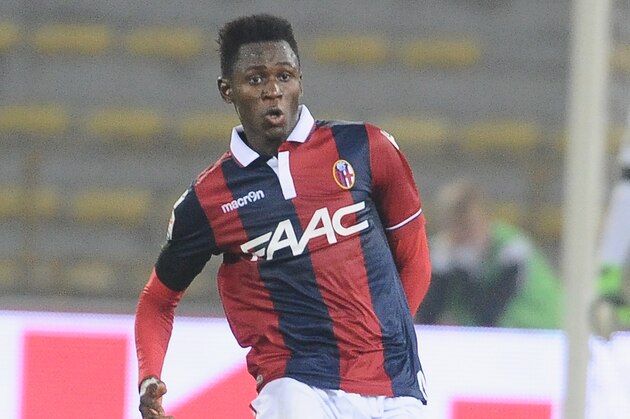 BOLOGNA, ITALY - OCTOBER 27: Amadou Diawara # 21 of Bologna FC in action during the Serie A match between Bologna FC and FC Internazionale Milano at Stadio Renato Dall'Ara on October 27, 2015 in Bologna, Italy.  (Photo by Mario Carlini / Iguana Press/Getty Images)