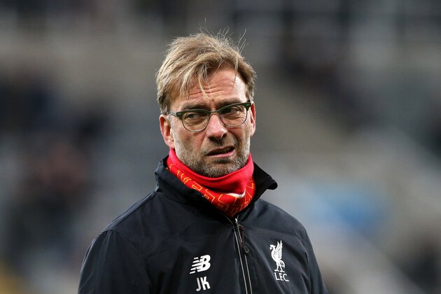 Liverpool's manager Jurgen Klopp awaits the start of the English Premier League soccer match between Newcastle United and Liverpool at St James' Park, Newcastle, England, Sunday, Dec. 6, 2015. (AP Photo/Scott Heppell)