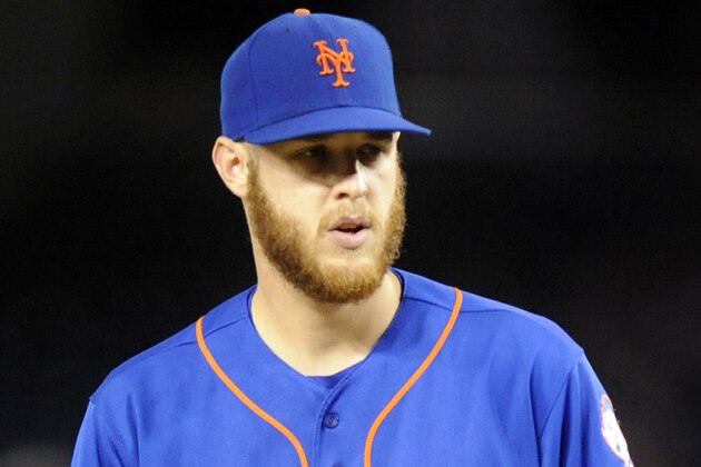 WASHINGTON, DC - SEPTEMBER 25:  Zack Wheeler #45 of the New York Mets pitches during game two of a baseball doubleheader against the Washington Nationals on September 25, 2014 at Nationals Park in Washington, DC.  The Nationals won 3-0.  (Photo by Mitchell Layton/Getty Images)