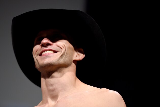 ORLANDO, FL - DECEMBER 18:  Donald 'Cowboy' Cerrone waits backstage during the UFC weigh-in inside the Orange County Convention Center on December 18, 2015 in Orlando, Florida.  (Photo by Jeff Bottari/Zuffa LLC/Zuffa LLC via Getty Images)