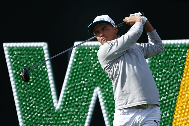 SCOTTSDALE, AZ - FEBRUARY 04:  Rickie Fowler tees off on the 17th hole during the first round of the Waste Management Phoenix Open at TPC Scottsdale on February 4, 2016 in Scottsdale, Arizona.  (Photo by Scott Halleran/Getty Images)