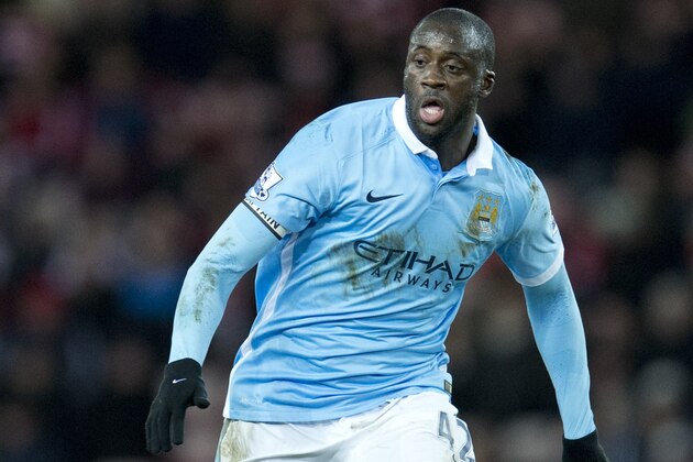 Manchester City's Ivorian midfielder Yaya Toure controls the ball during the English Premier League football match between Sunderland and Manchester City at the Stadium of Light in Sunderland, north east England on February 2, 2016. / AFP / OLI SCARFF        (Photo credit should read OLI SCARFF/AFP/Getty Images)