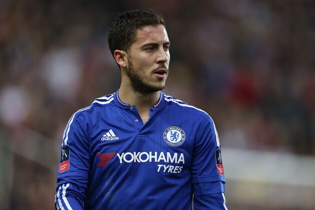 MILTON KEYNES, ENGLAND - JANUARY 31:  Eden Hazard of Chelsea in action during The Emirates FA Cup Fourth Round match between Milton Keynes Dons and Chelsea at Stadium mk on January 31, 2016 in Milton Keynes, England.  (Photo by Pete Norton/Getty Images)