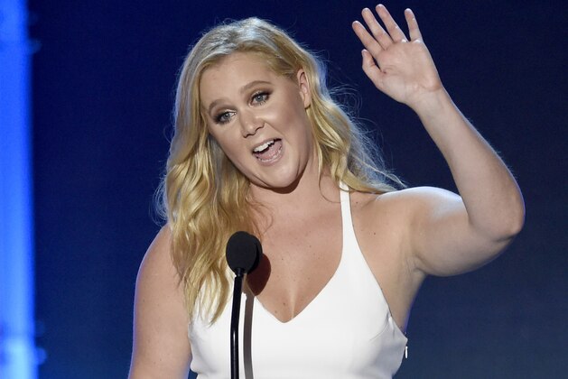 Amy Schumer accepts the Critics’ Choice MVP award at the 21st annual Critics' Choice Awards at the Barker Hangar on Sunday, Jan. 17, 2016, in Santa Monica, Calif. (Photo by Chris Pizzello/Invision/AP) Amy Schumer accepts the Critics’ Choice MVP award at the 21st annual Critics' Choice Awards at the Barker Hangar on Sunday, Jan. 17, 2016, in Santa Monica, Calif. (Photo by Chris Pizzello/Invision/AP)