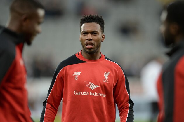 Liverpool's English striker Daniel Sturridge warms up ahead of the English Premier League football match between Newcastle United and Liverpool at St James' Park in Newcastle-upon-Tyne, north east England, on December 6, 2015.     AFP PHOTO / OLI SCARFF

RESTRICTED TO EDITORIAL USE. No use with unauthorized audio, video, data, fixture lists, club/league logos or 'live' services. Online in-match use limited to 75 images, no video emulation. No use in betting, games or single club/league/player publications. / AFP / OLI SCARFF        (Photo credit should read OLI SCARFF/AFP/Getty Images)