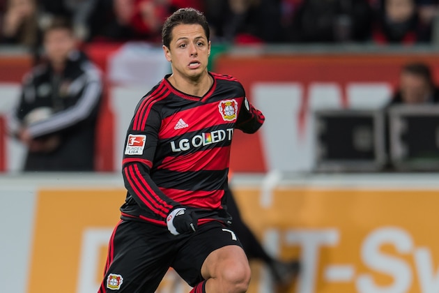 Javier Hernandez ( Chicharito ) of Bayer 04 Leverkusen during the Bundesliga match between Bayer 04 Leverkusen and FC Bayern Munich on February 6, 2016 at the BayArena in Leverkusen, Germany.(Photo by VI Images via Getty Images)