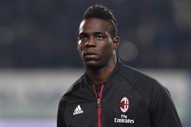 TURIN, ITALY - JANUARY 26:  Mario Balotelli of AC Milan looks on during the TIM Cup match between US Alessandria and AC Milan at Olimpico Stadium on January 26, 2016 in Turin, Italy.  (Photo by Valerio Pennicino/Getty Images)