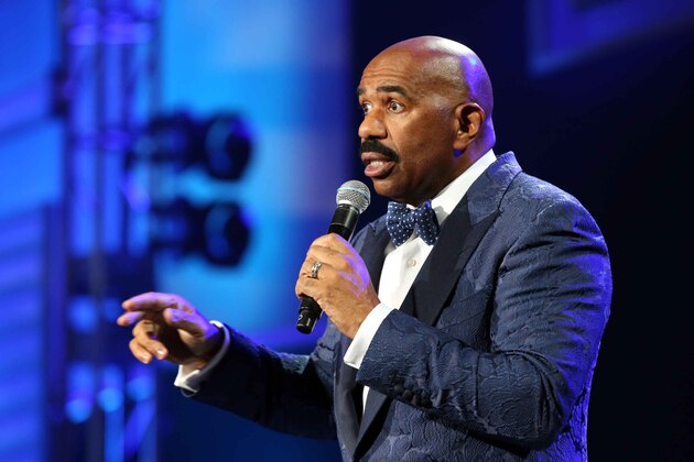 Steve Harvey performs during the 2015 Neighborhood Awards at Philips Arena on Saturday, August 8, 2015, in Atlanta. (Photo by Robb D. Cohen/Invision/AP)