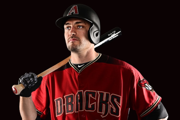 PHOENIX, AZ - SEPTEMBER 30: A.J. Pollock #11 of the Arizona Diamondbacks poses in the new uniform September 30, 2015 in Phoenix, Arizona. (Photo by Jennifer Stewart/Arizona Diamondbacks/Getty Images)
