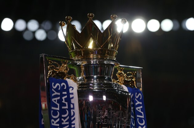 LONDON, ENGLAND - DECEMBER 21:  General view of the Barclays Premier League trophy before the Barclays Premier League match between Arsenal and Manchester City at the Emirates Stadium on December 21, 2015 in London, England.  (Photo by Catherine Ivill - AMA/Getty Images)