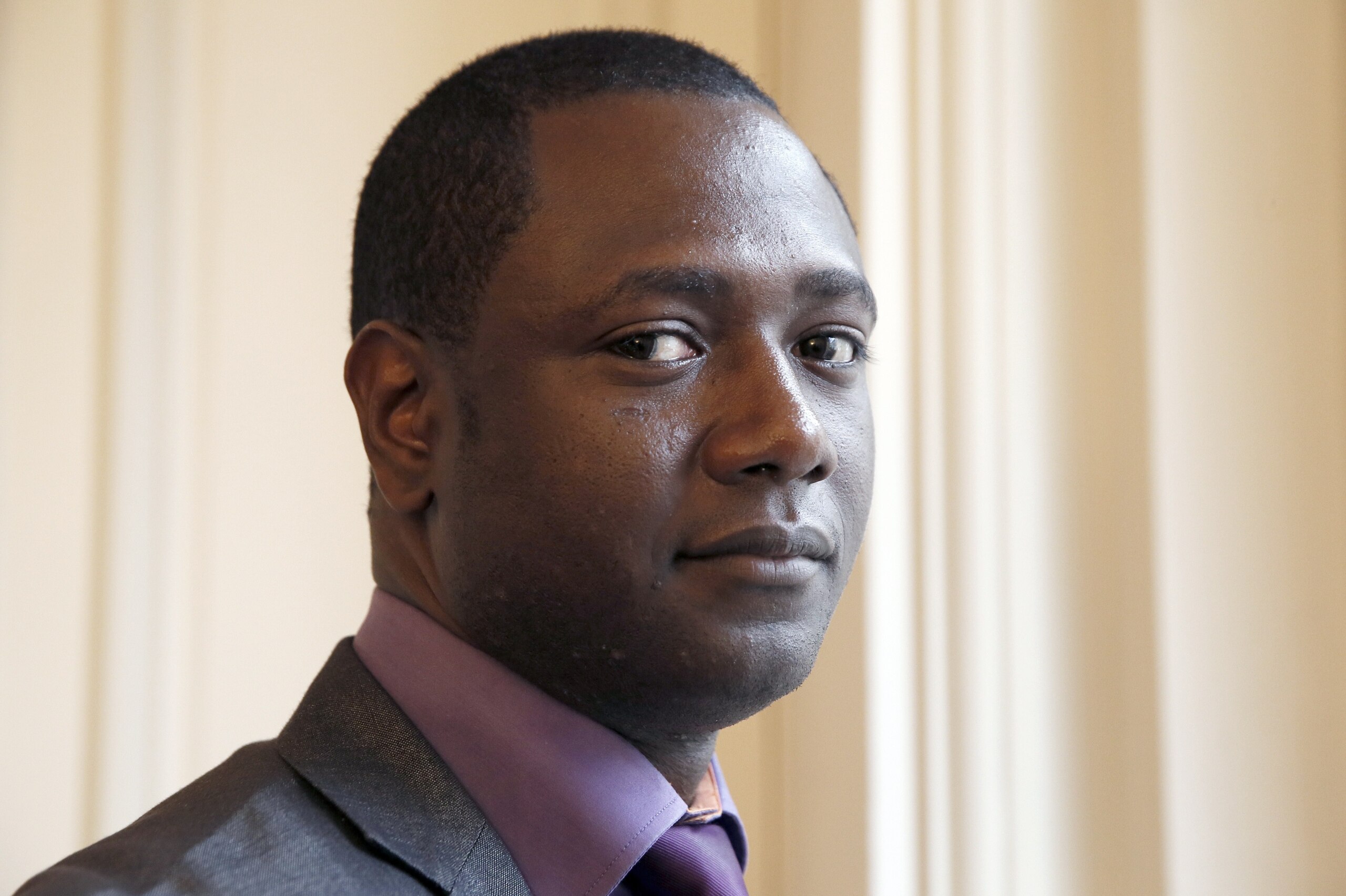 Souleymane Sylla, the man who was denied access to a Metro train by a group of Chelsea fans on their way to the Champions League tie with Paris Saint-Germain poses, on February 20, 2015 in Paris. AFP PHOTO/ PATRICK KOVARIK (Photo credit should read PATRICK KOVARIK/AFP/Getty Images) Souleymane Sylla, the man who was denied access to a Metro train by a group of Chelsea fans on their way to the Champions League tie with Paris Saint-Germain poses, on February 20, 2015 in Paris. AFP PHOTO/ PATRICK KOVARIK (Photo credit should read PATRICK KOVARIK/AFP/Getty Images)