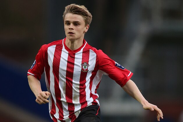 BLACKBURN, ENGLAND - APRIL 13: Jake Hesketh of Southampton in action during the Under 21 Premier League Cup Final First Leg match between Blackburn Rovers and Southampton at Ewood Park on April 13, 2015 in Blackburn, England. (Photo by Chris Brunskill/Getty Images) BLACKBURN, ENGLAND - APRIL 13: Jake Hesketh of Southampton in action during the Under 21 Premier League Cup Final First Leg match between Blackburn Rovers and Southampton at Ewood Park on April 13, 2015 in Blackburn, England. (Photo by Chris Brunskill/Getty Images)