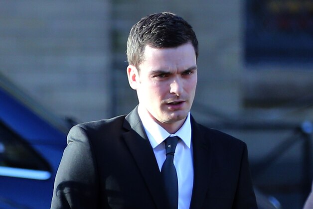 BRADFORD, ENGLAND - FEBRUARY 10:  Adam Johnson arrives at the Crown Court on February 10, 2016 in Bradford, England. The Sunderland FC midfielder, aged 28 and from Castle Eden, County Durham, is on trial having previously denied three counts of sexual activity with a child and one count of grooming. He has one daughter.  (Photo by Nigel Roddis/Getty Images)