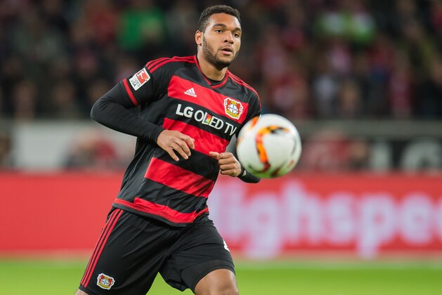 Jonathan Tah of Bayer 04 Leverkusen during the Bundesliga match between Bayer 04 Leverkusen and FC Bayern Munich on February 6, 2016 at the BayArena in Leverkusen, Germany.(Photo by VI Images via Getty Images)