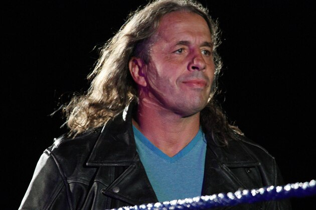 DURBAN, SOUTH AFRICA - JULY 08:  Special guest referee Bret 'The Hitman' Hart during the WWE Smackdown Live Tour at Westridge Park Tennis Stadium on July 08, 2011 in Durban, South Africa.  (Photo by Steve Haag/Gallo Images/Getty Images)