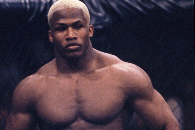 BAY SAINT LOUIS, MS - MARCH 05:  Kevin Randleman in the Octagon prior to his bout with Maurice Smith at UFC 19 at Casino Magic on March 5, 1999 in Bay St. Louis, Mississippi.  (Photo by Josh Hedges/Zuffa LLC/Zuffa LLC via Getty Images)