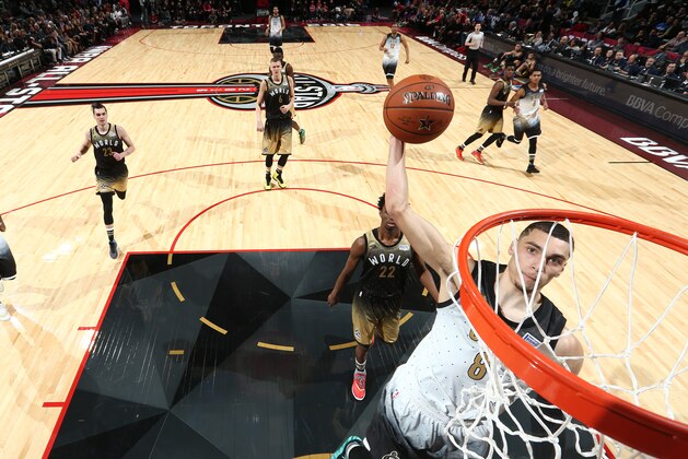TORONTO, ON - FEBRUARY 12:  Zach LaVine