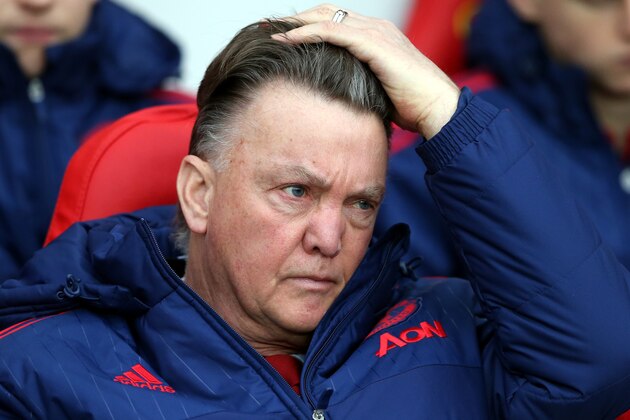 Manchester United's manager Louis Van Gaal awaits the start of the English Premier League soccer match between Sunderland and Manchester United at the Stadium of Light, Sunderland, England, Saturday, Feb. 13, 2016. (AP Photo/Scott Heppell)