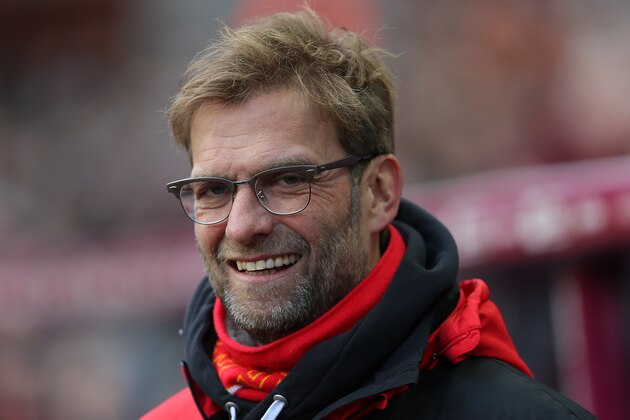 BIRMINGHAM, ENGLAND - FEBRUARY 14 : Jurgen Klopp the head coach / manager of Liverpool during the Barclays Premier League match between Aston Villa and Liverpool at Villa Park on February 14, 2016 in Birmingham, England.  (Photo by James Baylis - AMA/ via Getty Images)