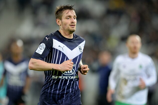 Bordeaux' French defender Mathieu Debuchy runs during the French L1 football match between Bordeaux (FCGB) and Saint-Etienne (ASSE) on February 7, 2016, at the Matmut Atlantique stadium in Bordeaux, southwestern France. AFP PHOTO / NICOLAS TUCAT / AFP / NICOLAS TUCAT        (Photo credit should read NICOLAS TUCAT/AFP/Getty Images)