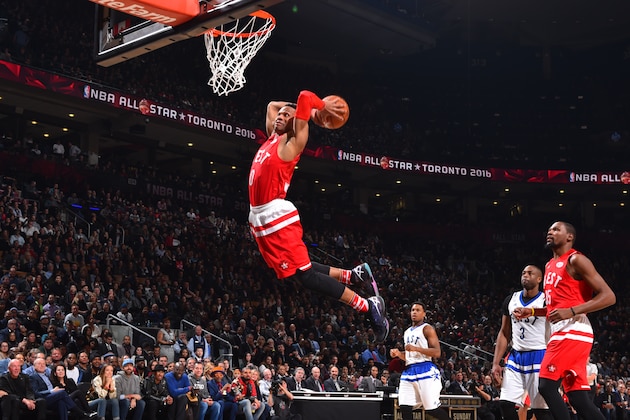 TORONTO, CANADA - FEBRUARY 14: Russell Westbrook TORONTO, CANADA - FEBRUARY 14: Russell Westbrook