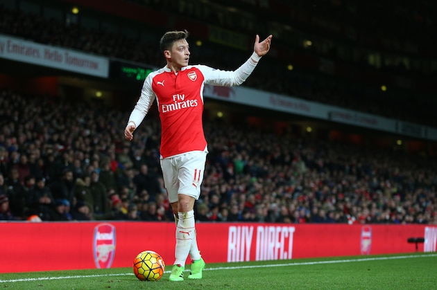 LONDON, ENGLAND - FEBRUARY 02 :  Mesut Ozil of Arsenal during the Barclays Premier League match between Arsenal and Southampton at the Emirates Stadium on February 2, 2016 in London, England.  (Photo by Catherine Ivill - AMA/Getty Images)