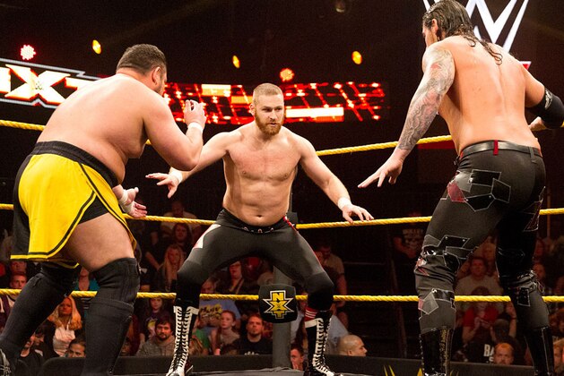 Samoa Joe, Baron Corbin and Sami Zayn compete for a shot at the NXT Championship.