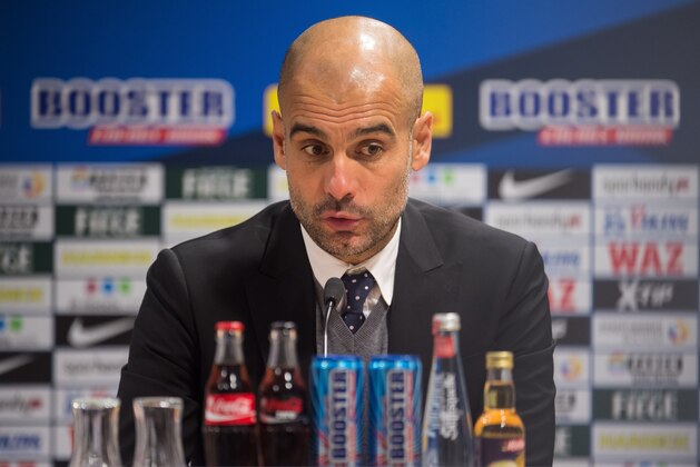 coach Pep Guardiola of Bayern Munich during the Bundesliga match between VfL Bochum and Bayern Munich on February 4, 2016 at the RewirpowerSTADION in Bochum, Germany.(Photo by VI Images via Getty Images)